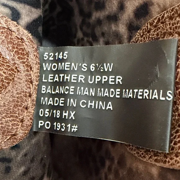 NWT Laredo Brown leather Western Boots embellishment women’s sz 6.5 W - Picture 10 of 10